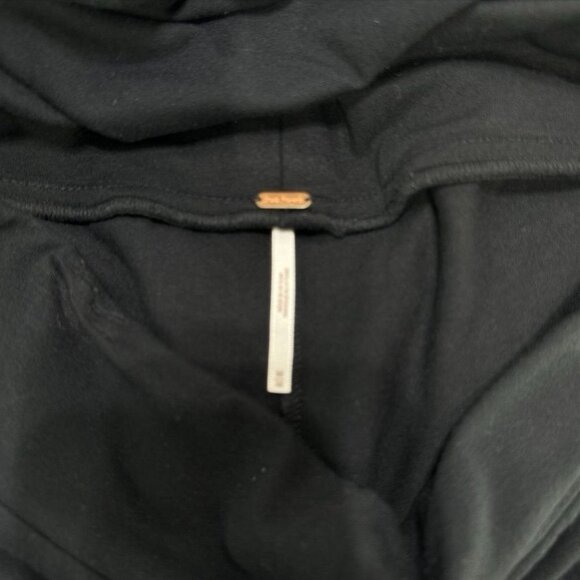 FREE PEOPLE Women's Skirt Black Knit Straight Column Bodycon Midi Pull-on Size M - Picture 5 of 11